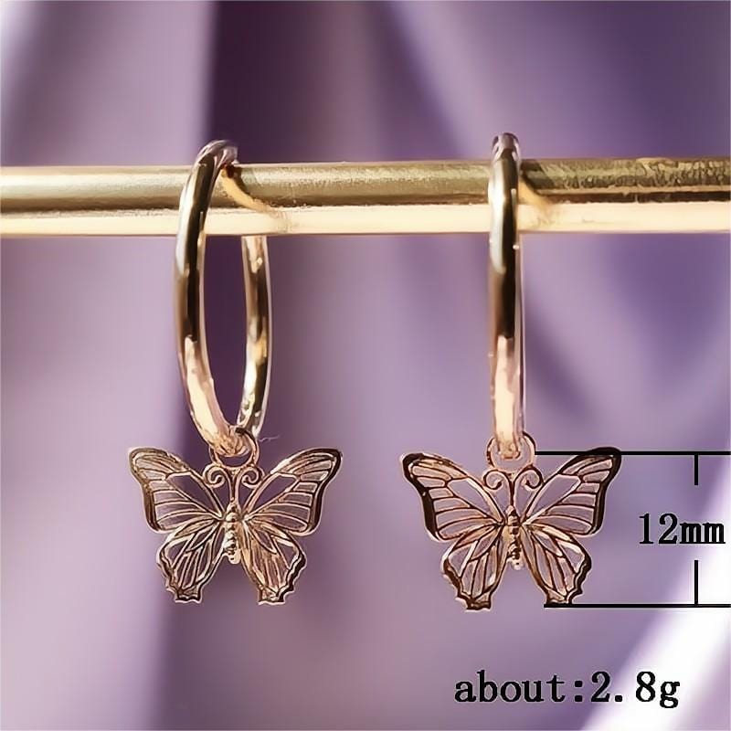Butterfly Dangle Earrings 14K Yellow Gold | Kay Outlet